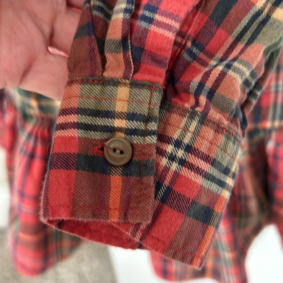 Ralph Lauren Skiwear Plaid Dress w Button Flap Pockets, Ruffle Hem +MEASUREMENTS - Picture 6 of 10